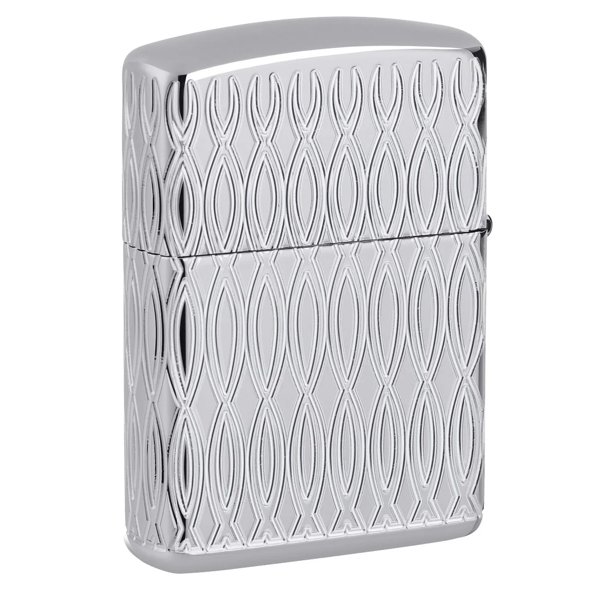 Zippo Lighter: Zippo Flame Design, Armor Multicut Engraved - High Polish Chrome 48838 - Image 2