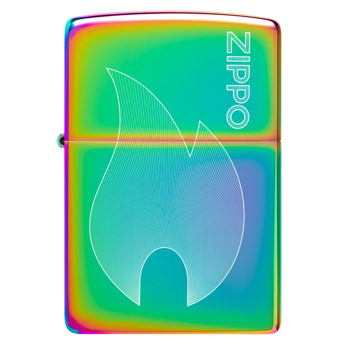 Zippo Lighter: Zippo Flame, Engraved - Multi-Color 48978 - Image 2