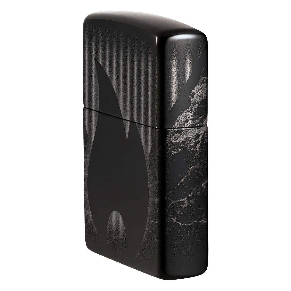 Zippo Lighter: Zippo Flame, Photo Image 360 - High Polish Black 48738 - Image 3