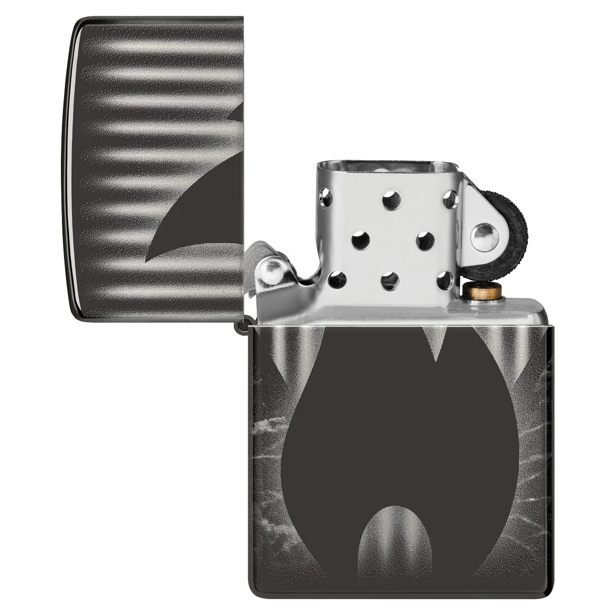 Zippo Lighter: Zippo Flame, Photo Image 360 - High Polish Black 48738 - Image 8