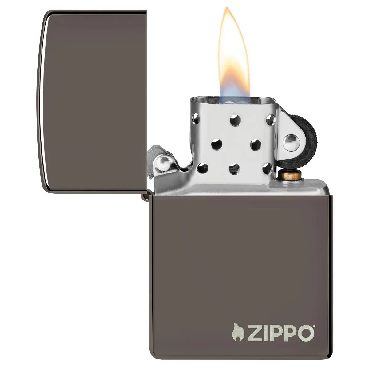 Zippo Lighter: Zippo Logo - Black Ice 150ZL - Image 3