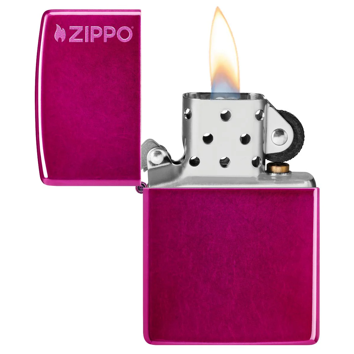 Zippo Lighter: Zippo Logo - Candy Raspberry 24003ZL - Image 4