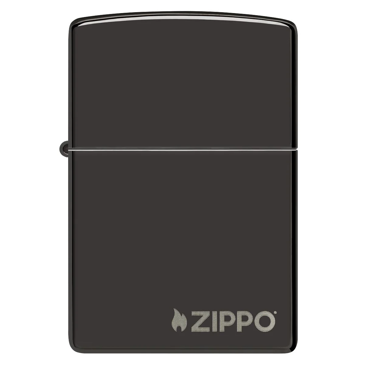 Zippo Lighter: Zippo Logo - Ebony 24756ZL - Image 2