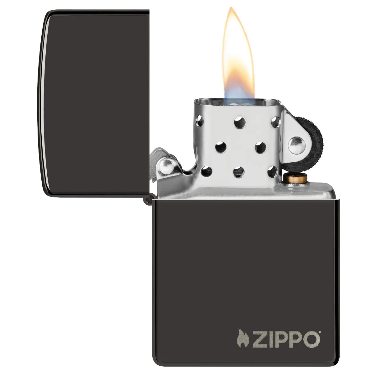 Zippo Lighter: Zippo Logo - Ebony 24756ZL - Image 3