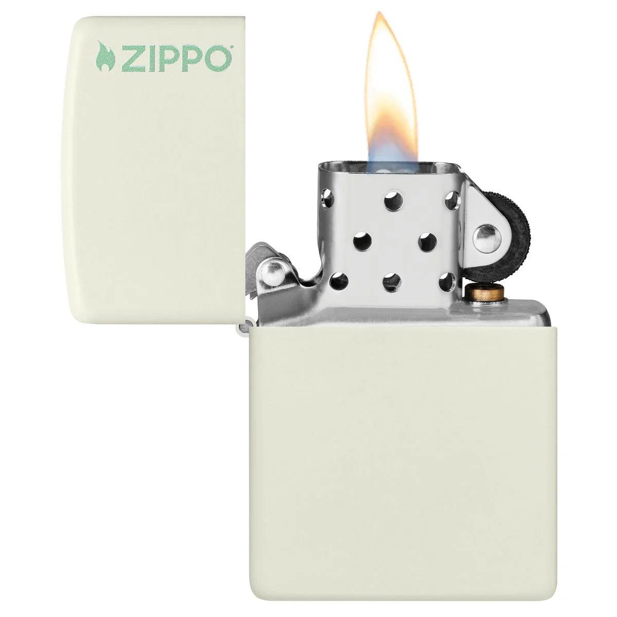 Zippo Lighter: Zippo Logo - Glow In The Dark Matte 49193ZL - Image 3