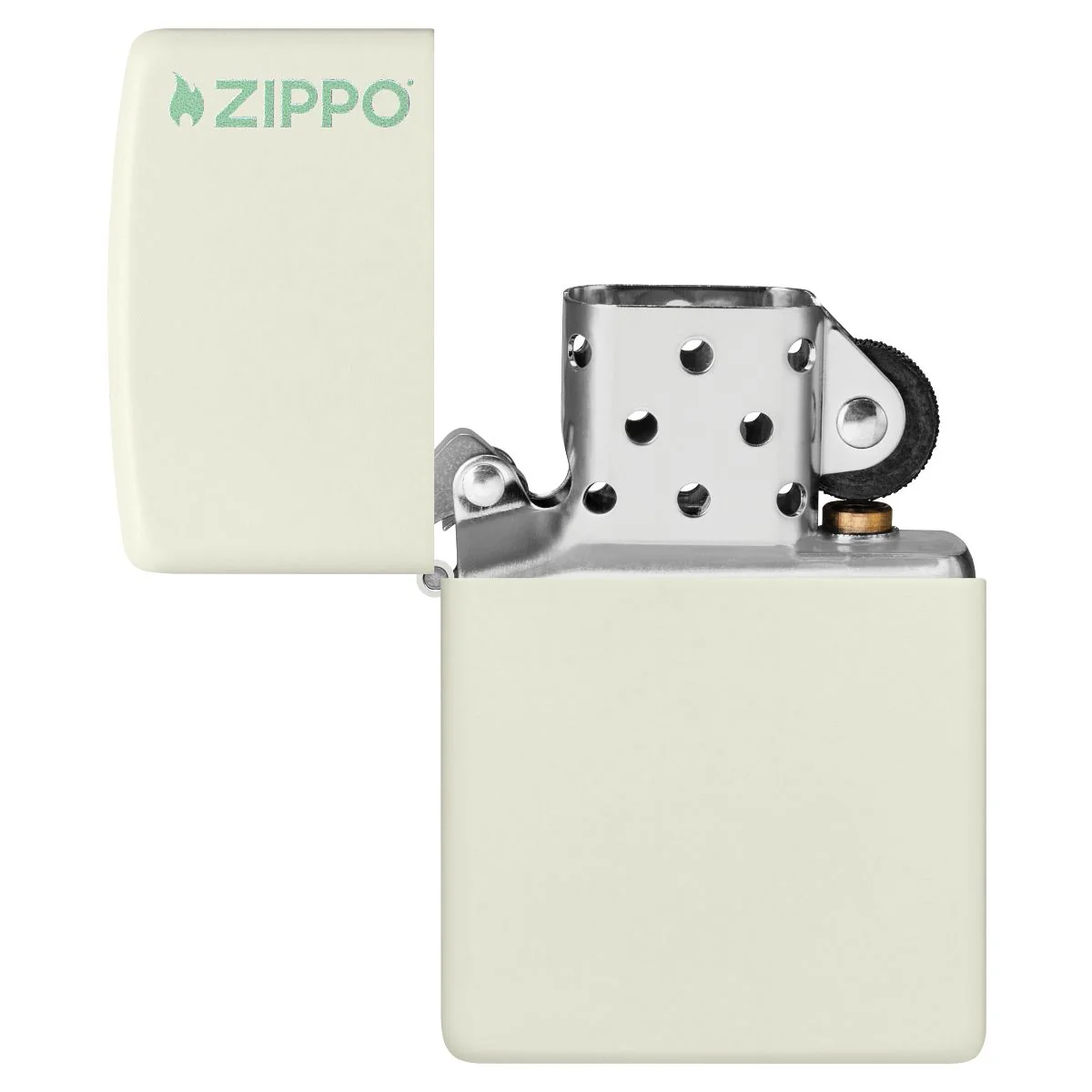 Zippo Lighter: Zippo Logo - Glow In The Dark Matte 49193ZL - Image 4