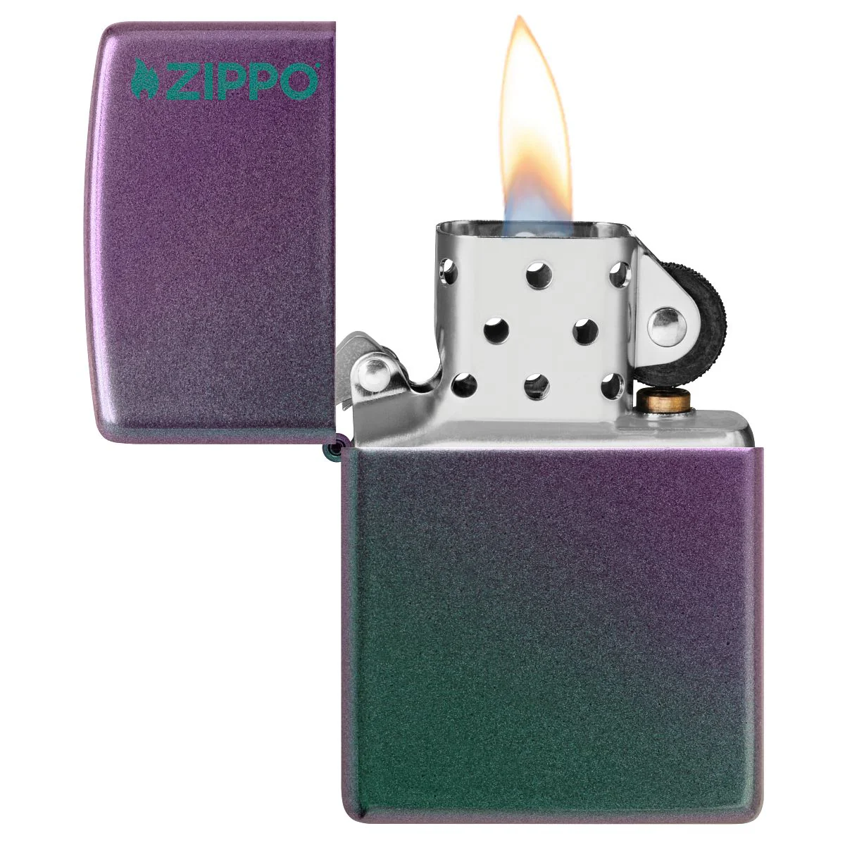 Zippo Lighter: Zippo Logo - Iridescent 49146ZL - Image 3
