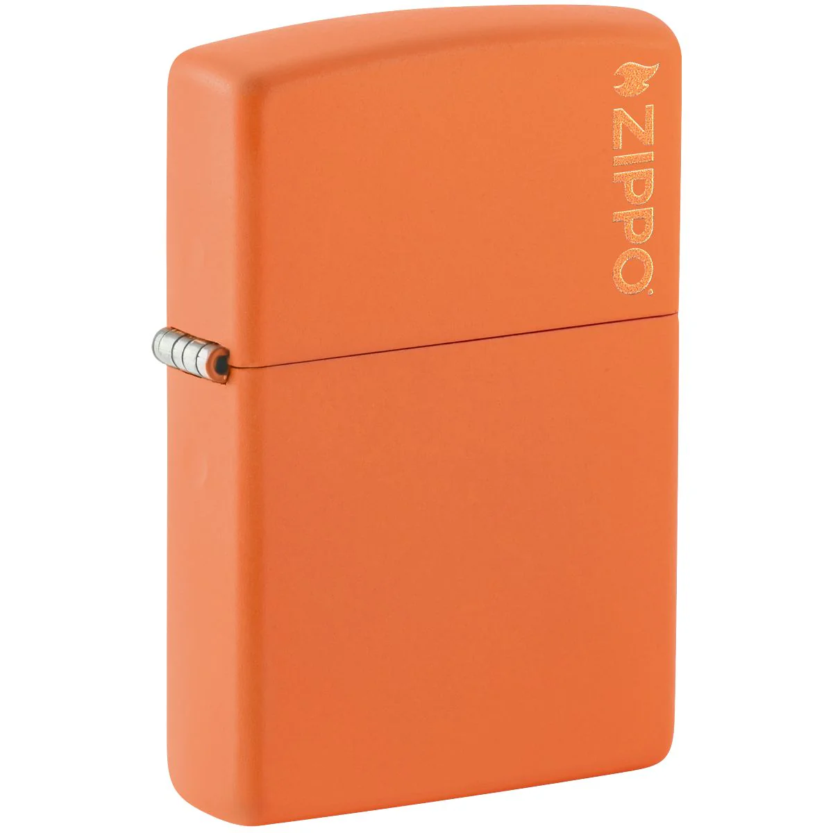 Zippo Lighter: Zippo Logo - Orange Matte 231ZL - Image 2