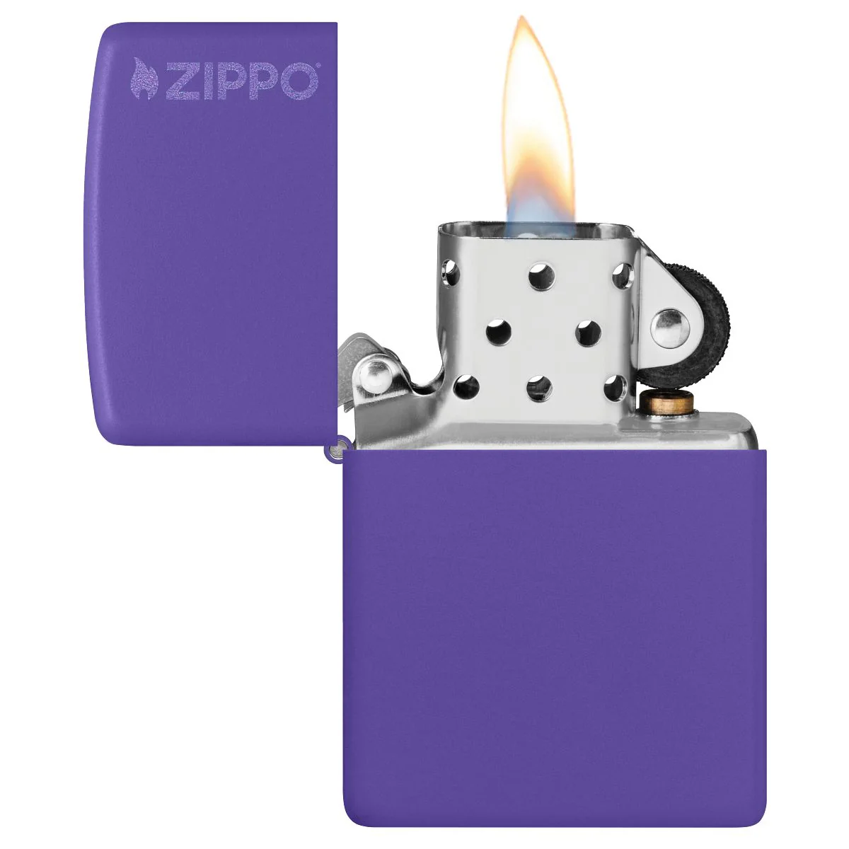 Zippo Lighter: Zippo Logo - Pink Matte 237ZL - Image 3