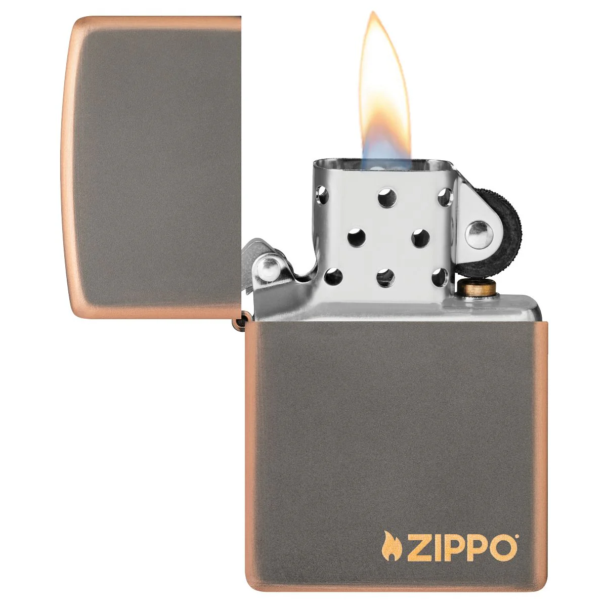 Zippo Lighter: Zippo Logo - Rustic Bronze 49839ZL - Image 3
