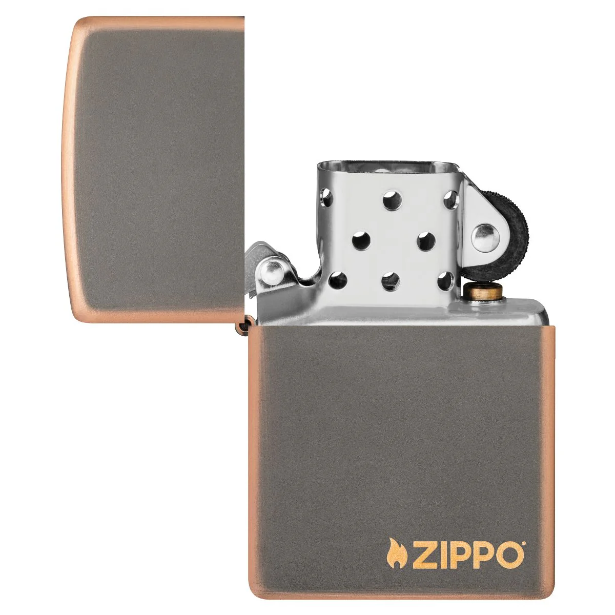 Zippo Lighter: Zippo Logo - Rustic Bronze 49839ZL - Image 4