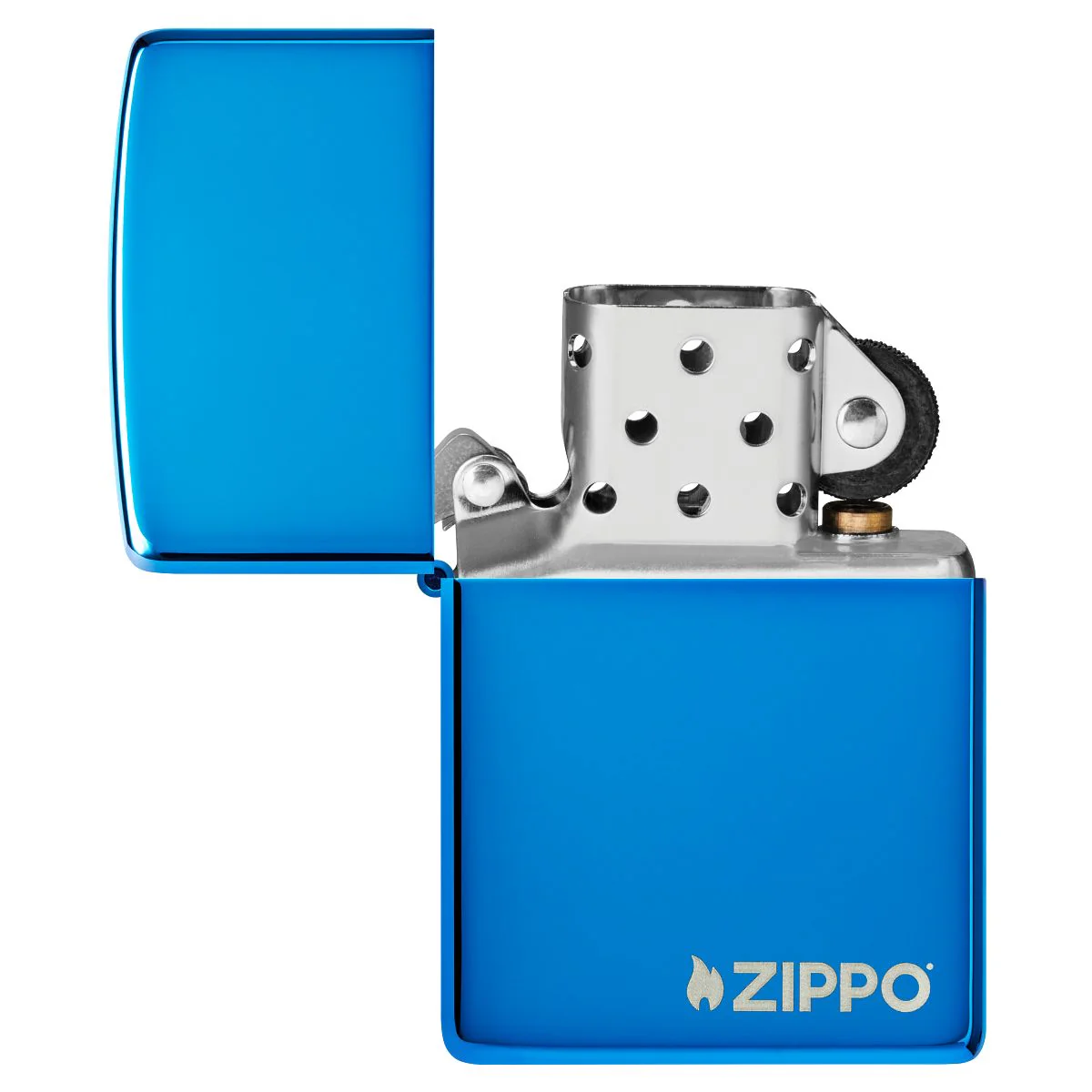 Zippo Lighter: Zippo Logo - Sapphire 20446ZL - Image 4