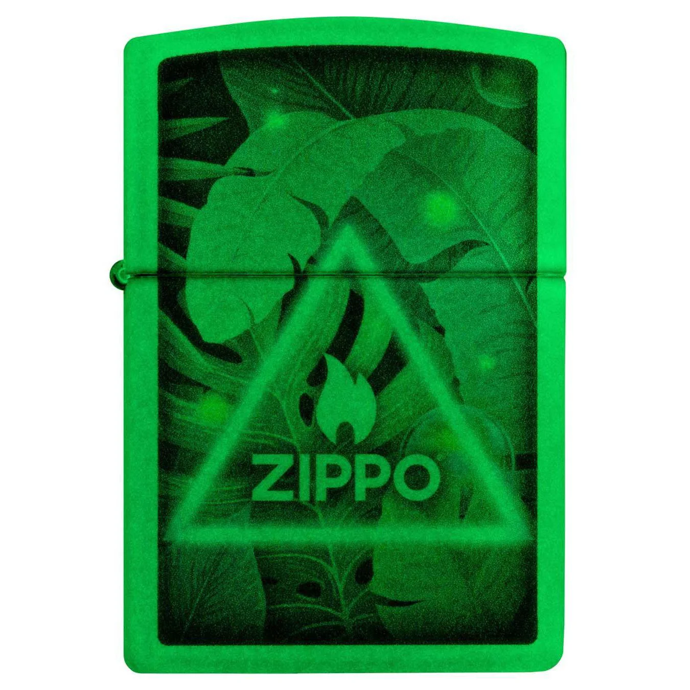 Zippo Lighter: Zippo Nature Design - Glow-in-the-Dark Green 48875 - Image 2