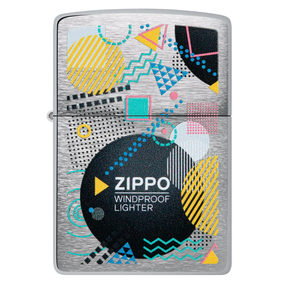 Zippo Lighter: Zippo Retro Design - Brushed Chrome 46052 - Image 2
