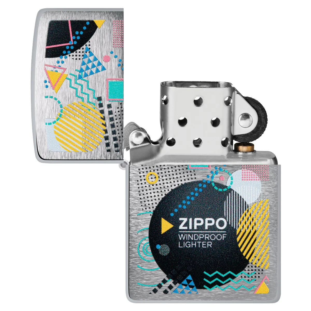 Zippo Lighter: Zippo Retro Design - Brushed Chrome 46052 - Image 4