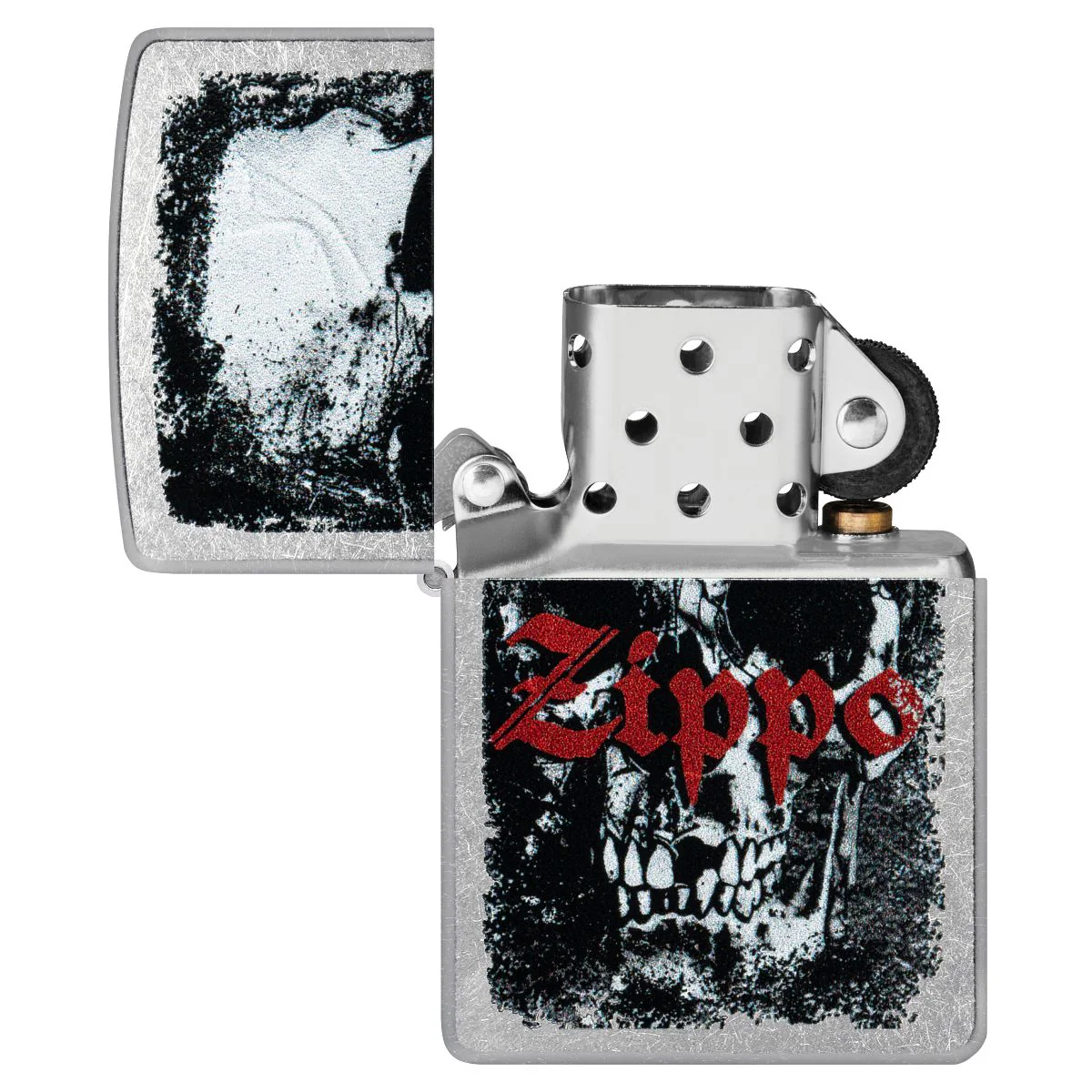 Zippo Lighter: Zippo Skull Design, Engraved - Street Chrome 47002 - Image 4