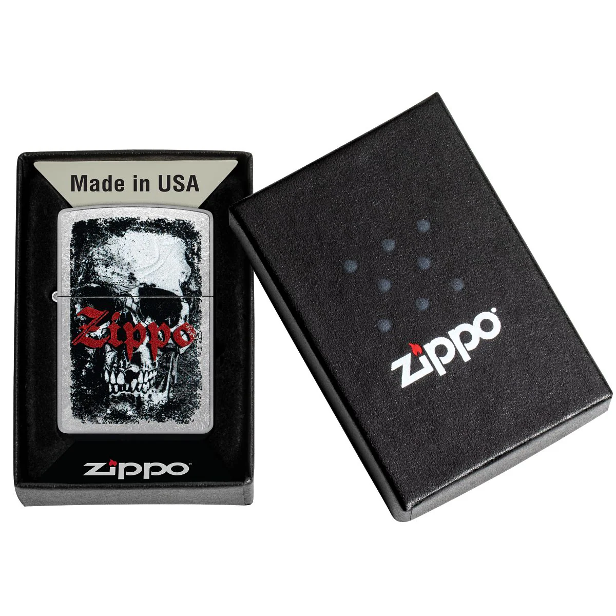 Zippo Lighter: Zippo Skull Design, Engraved - Street Chrome 47002 - Image 6