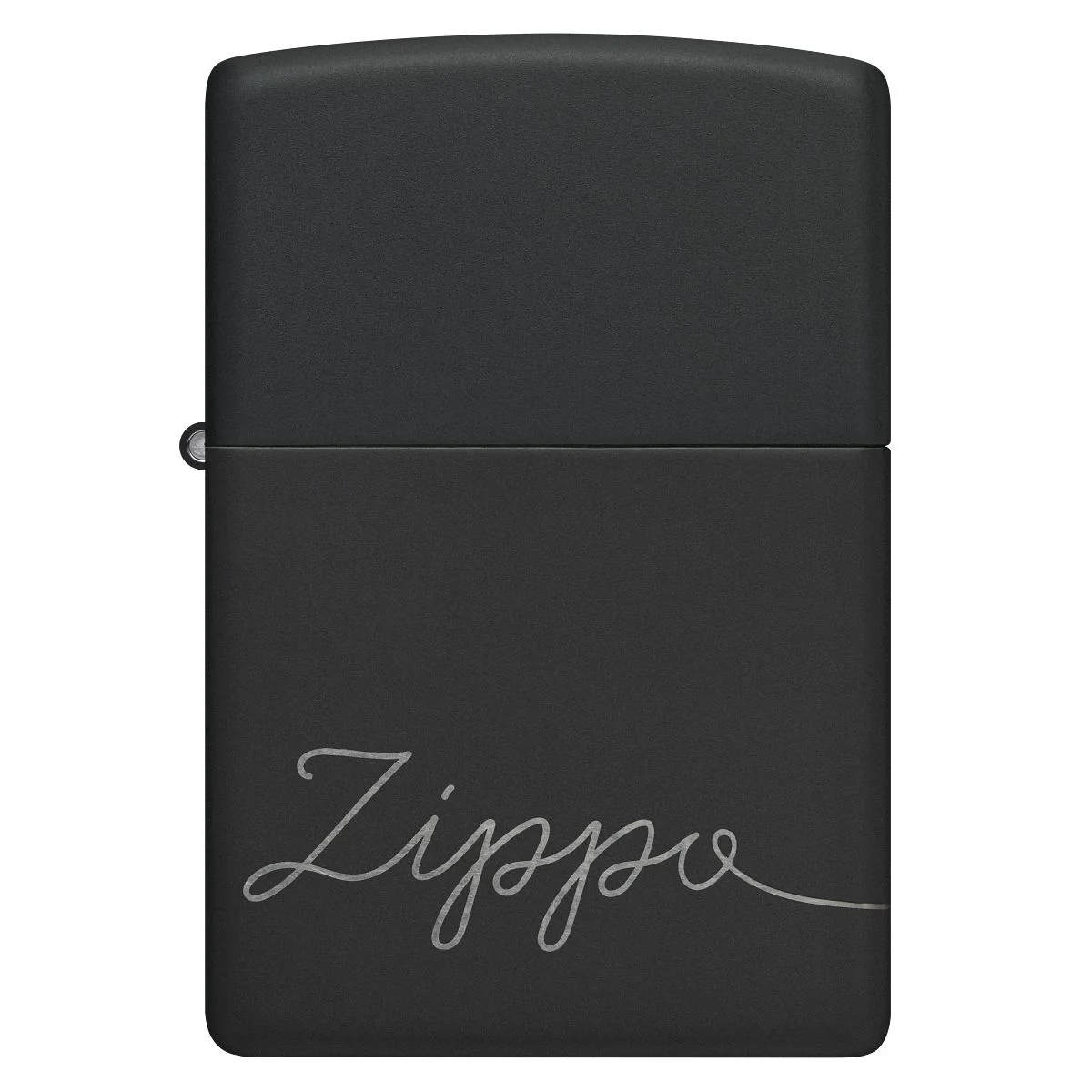 Zippo Lighter: Zippo Windproof Script, Laser 360 - Black Matte 48979 - Image 6