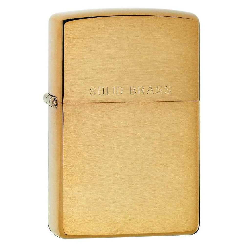 Zippo Pipe Lighter: Solid Brass - Brushed Brass 204PL