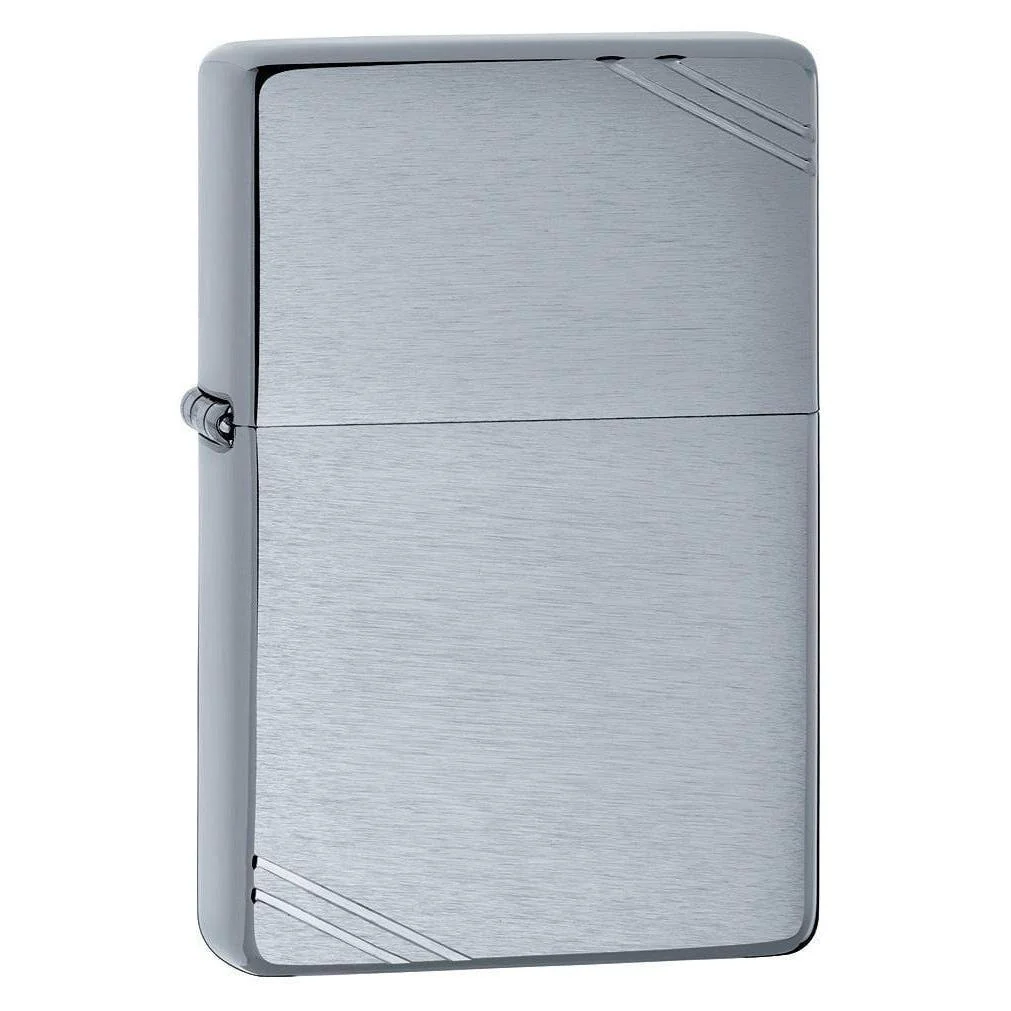 Zippo Pipe Lighter: Vintage - Brushed Chrome 230PL