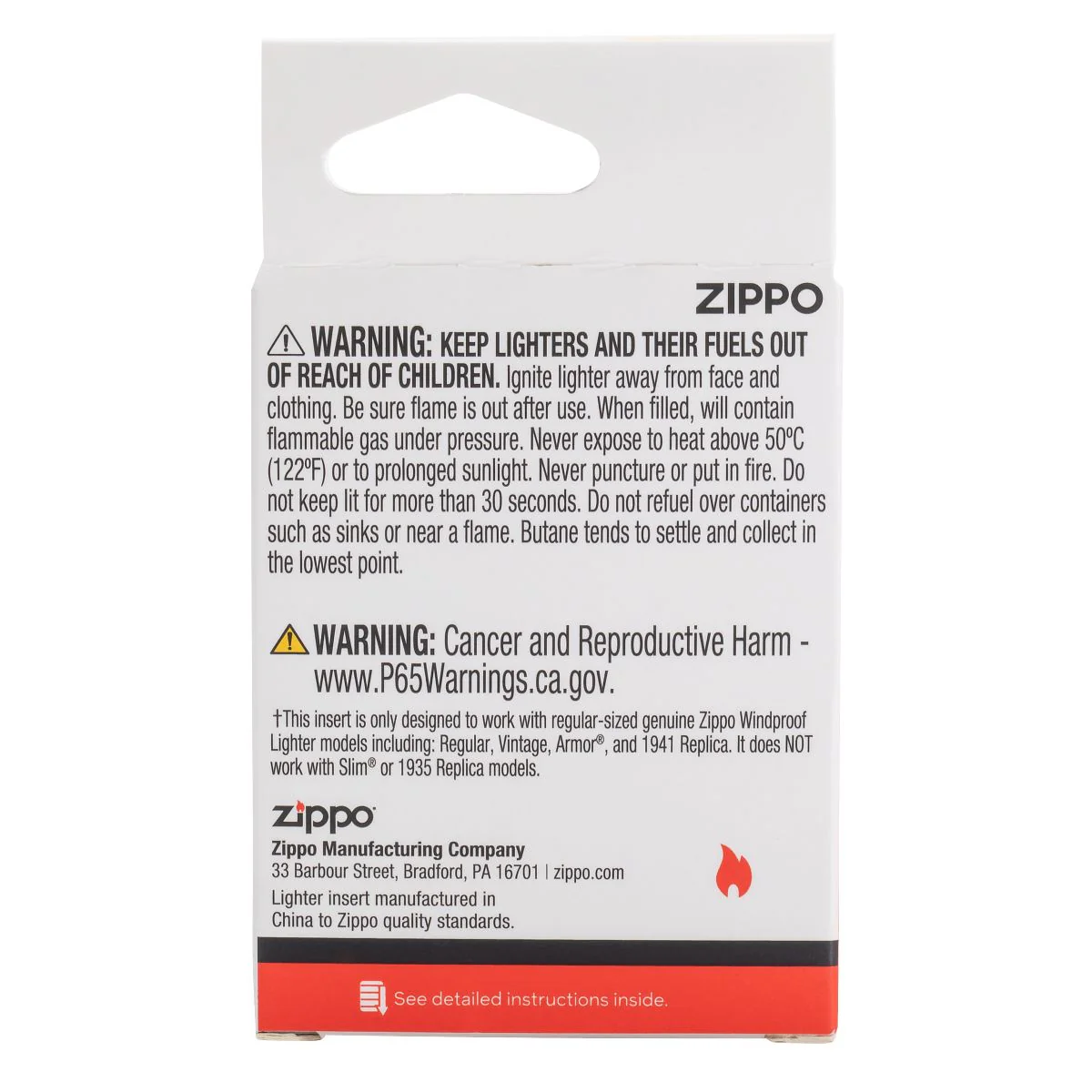 Zippo Yellow Flame Butane Insert -  65800 - Image 3